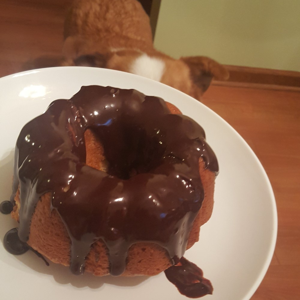 Perfect Pound Cake Drizzled with Chocolate Ganache